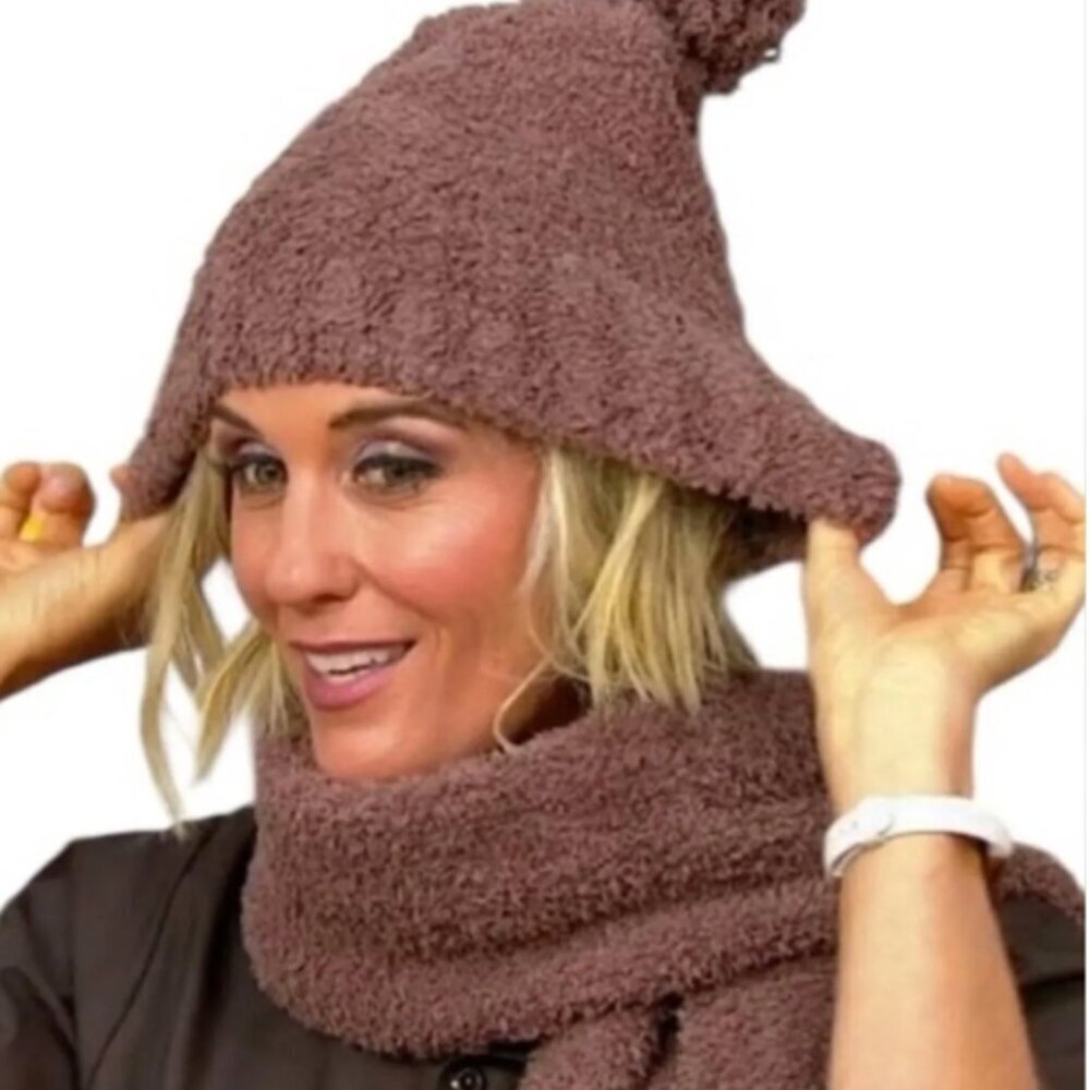 Barefoot Dreams CozyChic Pom Beanie and Scarf Set